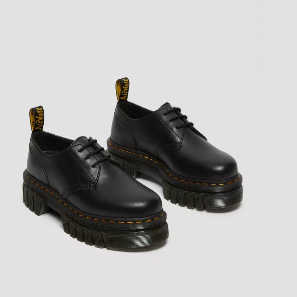 Dr. Martens AUDRICK NAPPA LEATHER PLATFORM SHOES NEW!